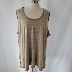 Coldwater Creek Beige Scoop Neck Shell NWT